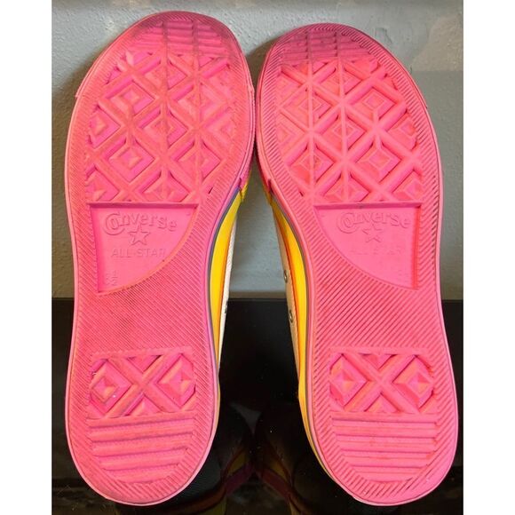 Converse Chuck Taylor All Star Lift Ox Rainbow Platform Sneakers Womens SZ 10.5 - Picture 9 of 12